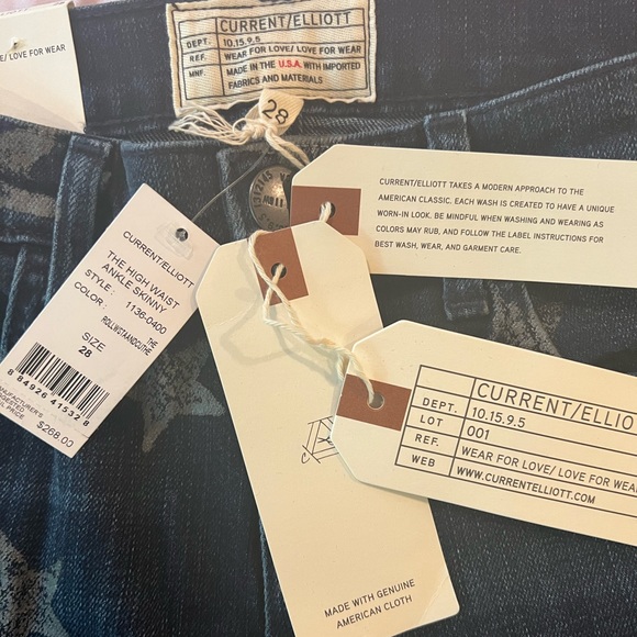 Current/Elliot High Rise Skinny Ankle Jeans - Picture 2 of 10